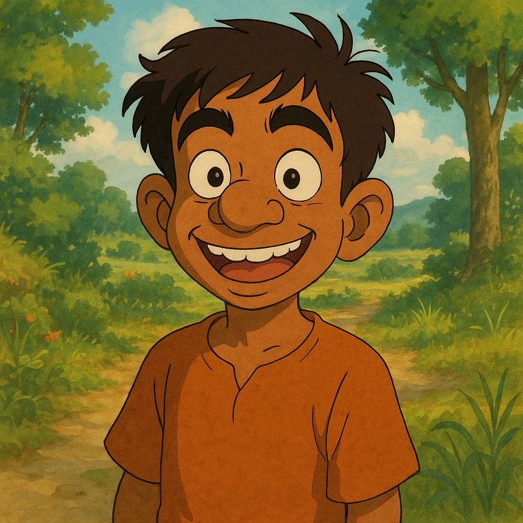 an ugly Indian boy emoji