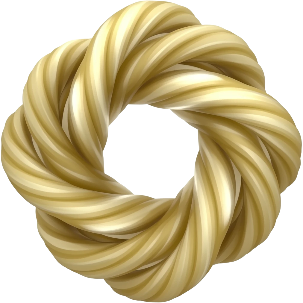 Moño finito echo de hilo emoji