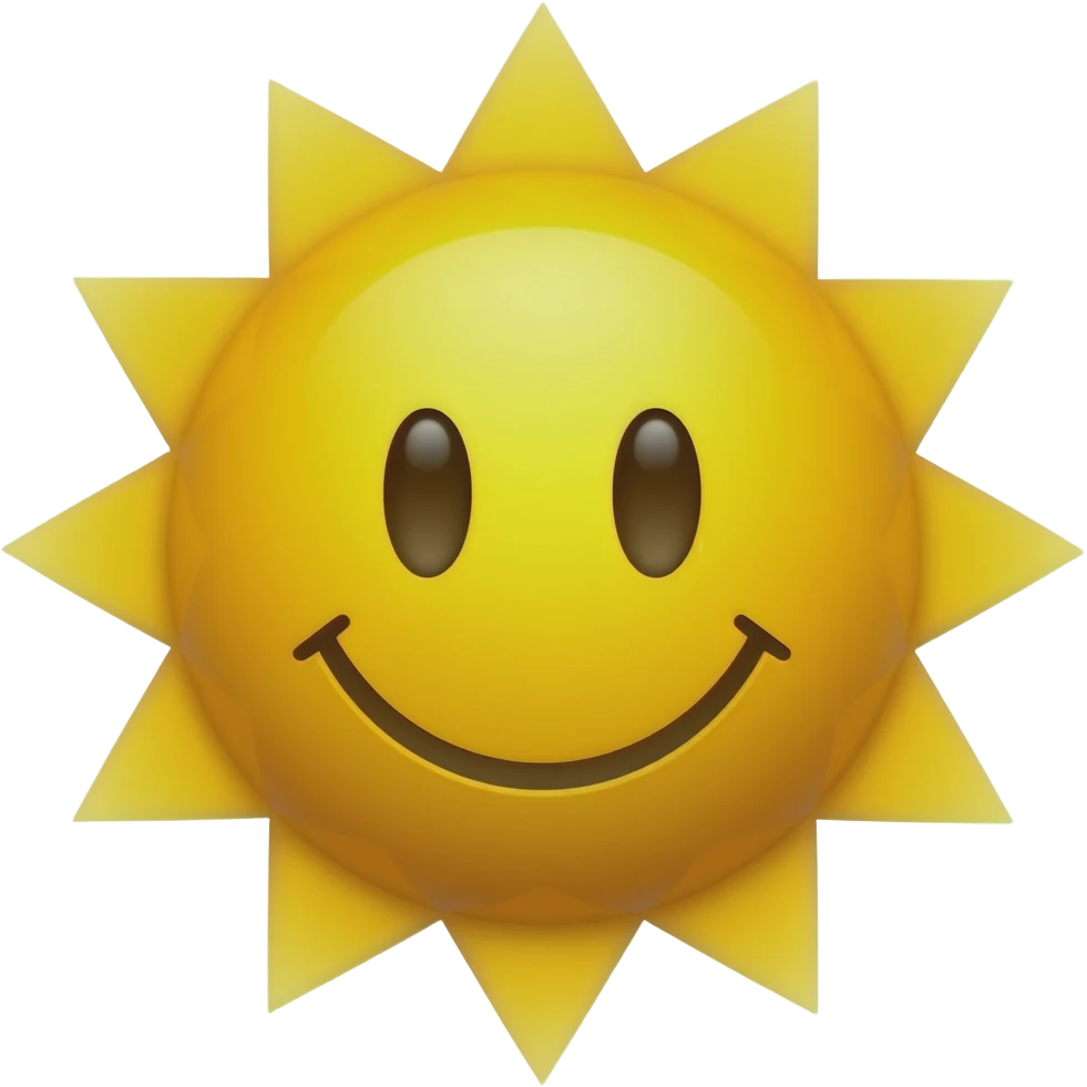 Happy sun emoji emoji