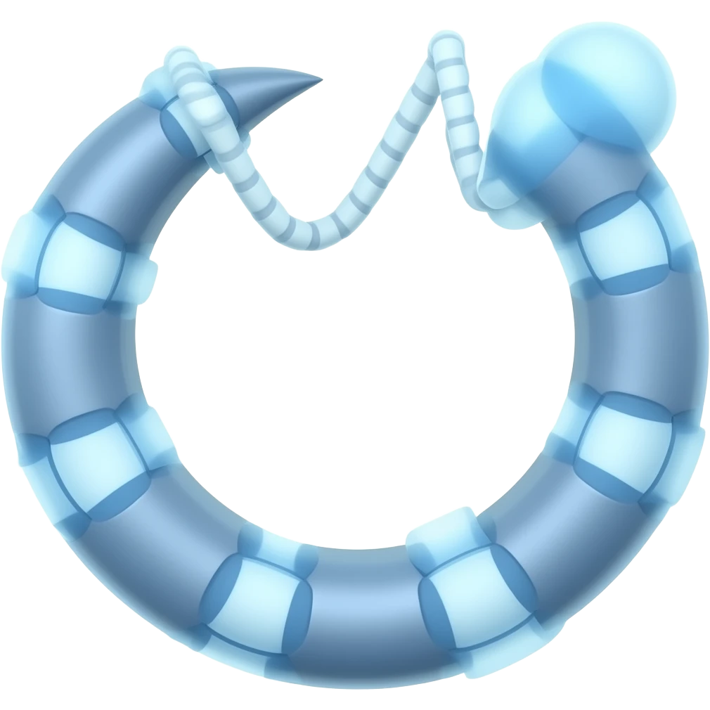 Einen blauen vertizir Haken emoji