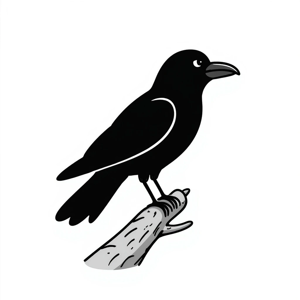 Crow emoji