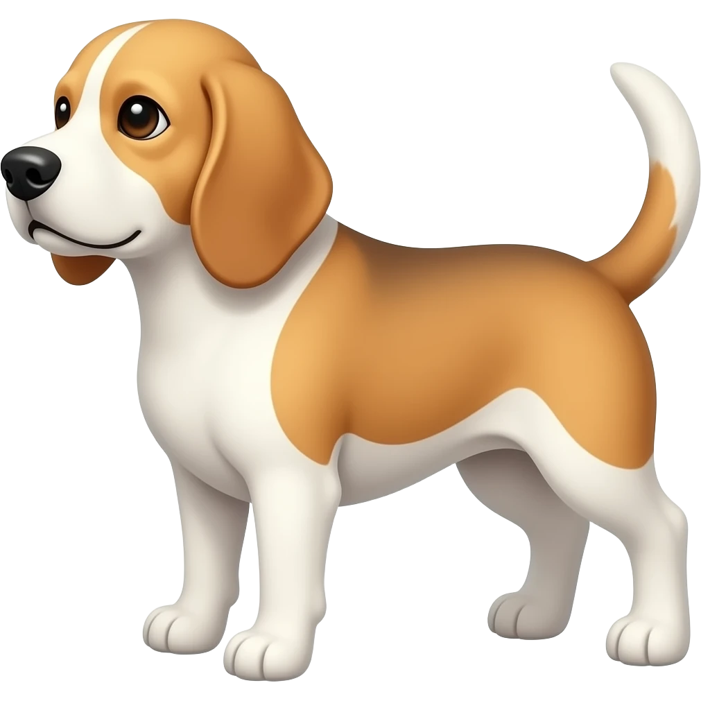 cream-white-colored Beagle emoji