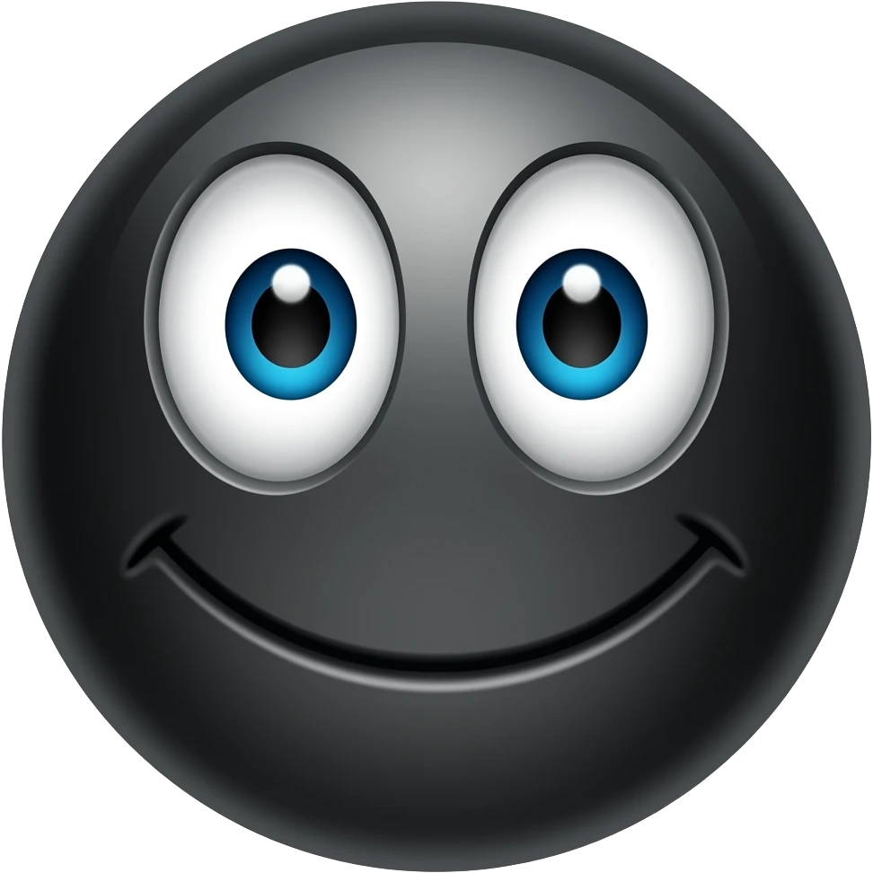 Um Bola Preta sorrir é olhando pra cima versão samsung 2018 emoji