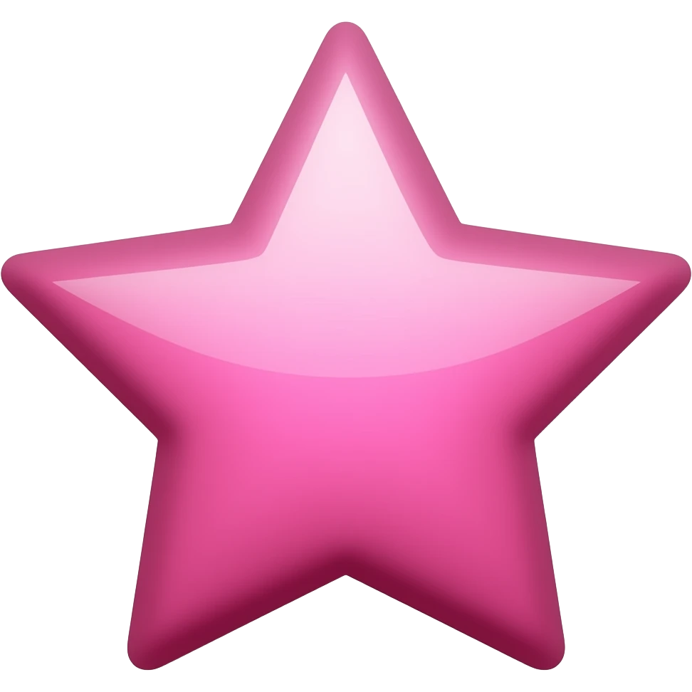 Estrella rosa como esta pero rosa⭐ emoji