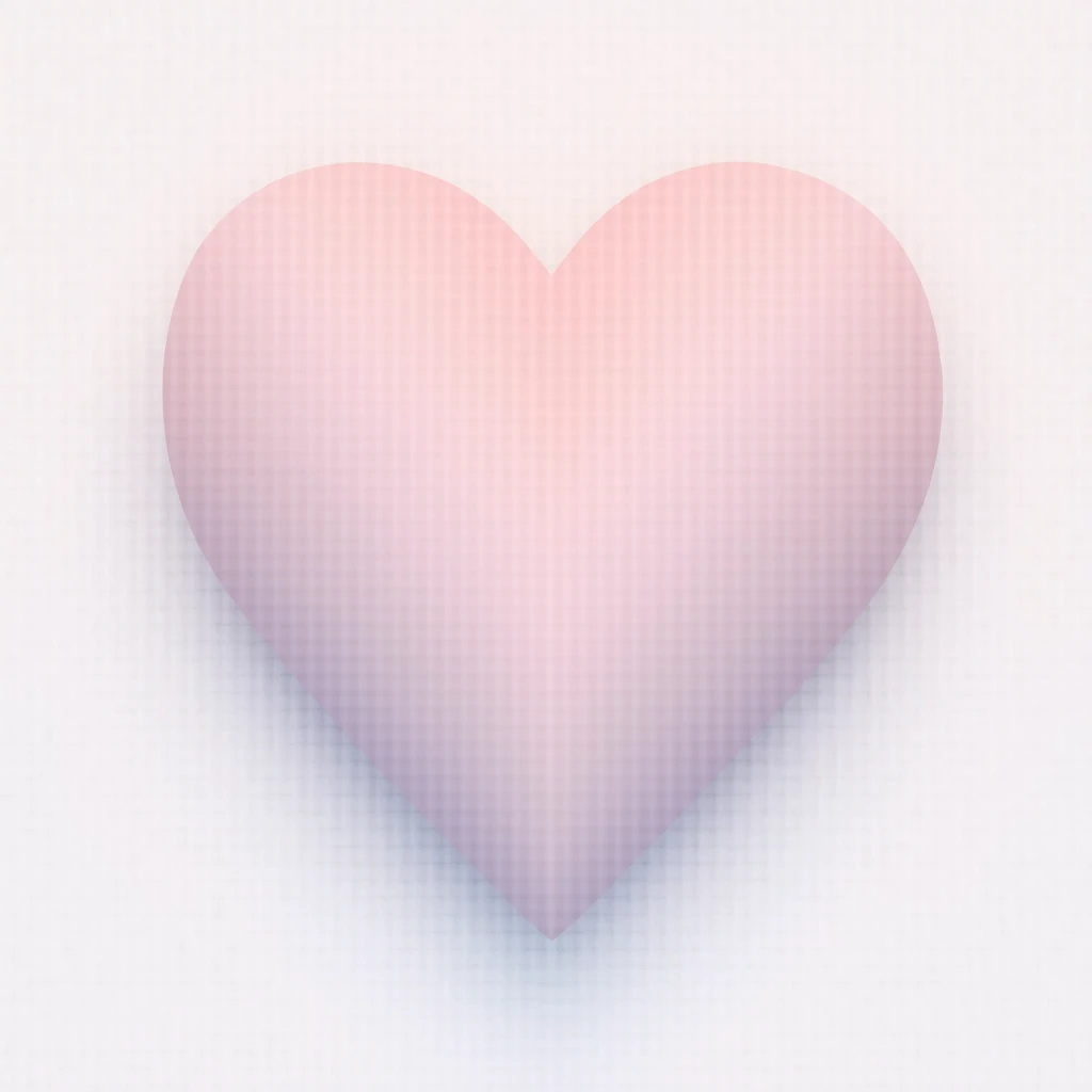 heart with a pastel ombre emoji