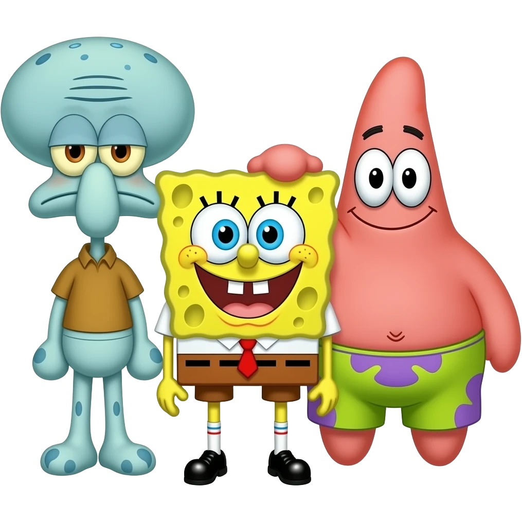 Calamardo Bob esponja Patrick emoji