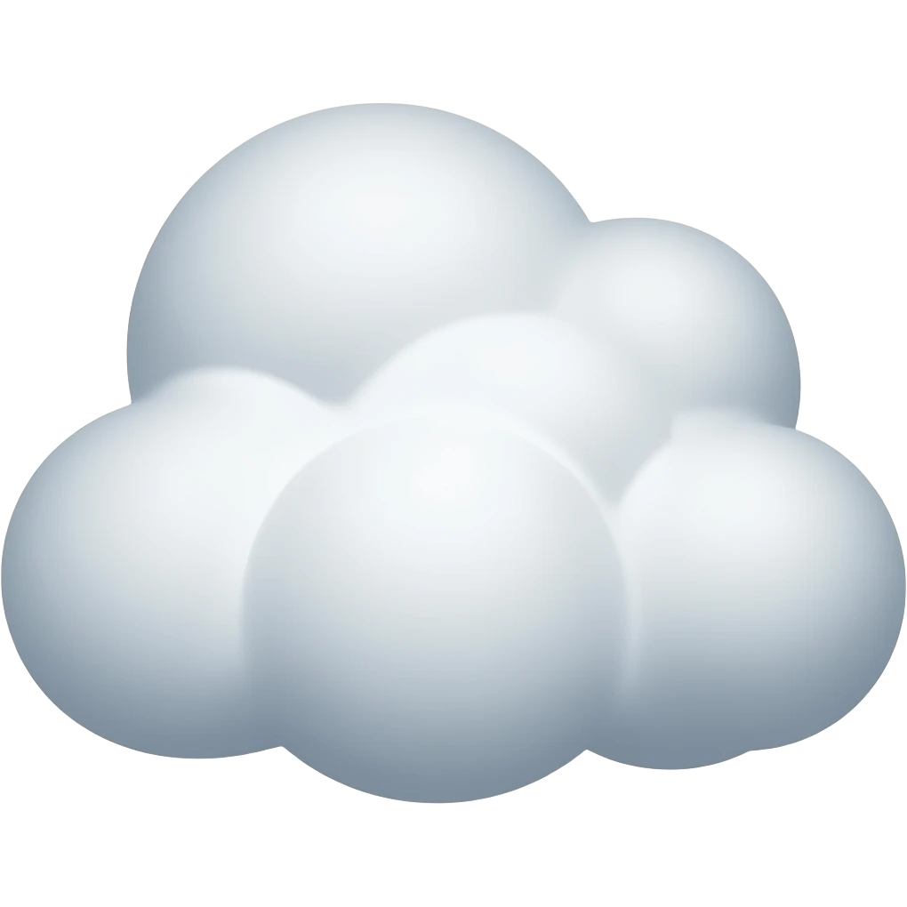 cloud that is big emoji