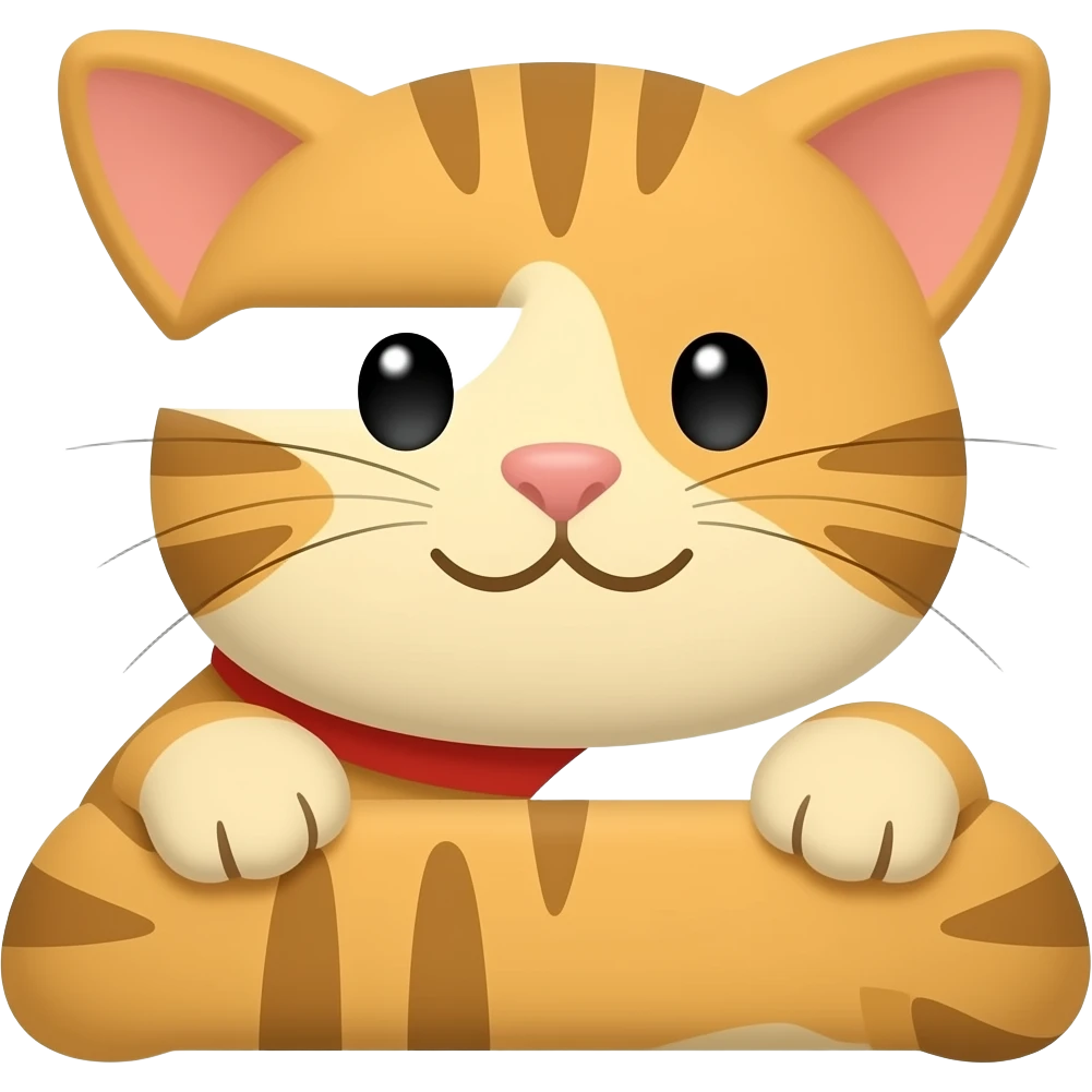 Letra Z com um gato emoji