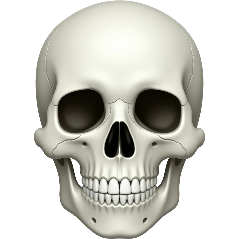 A laughting Face but in the its a skull emoji