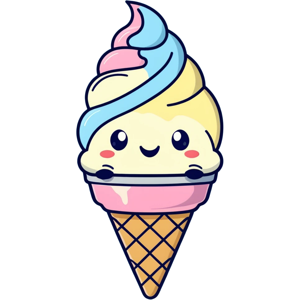Stitch eating ice cream  emoji