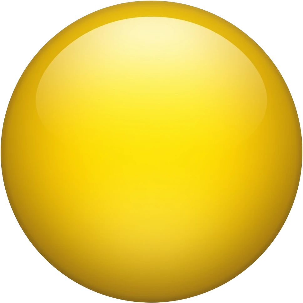 Yellow Circle emoji