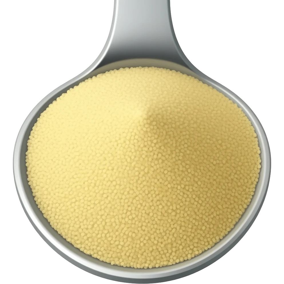 flaxseed powder on a spoon emoji