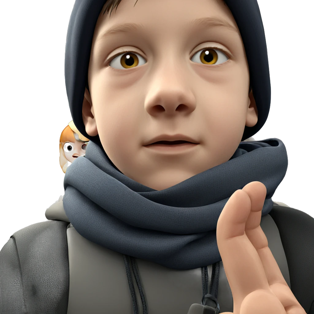 boy in train interior emoji