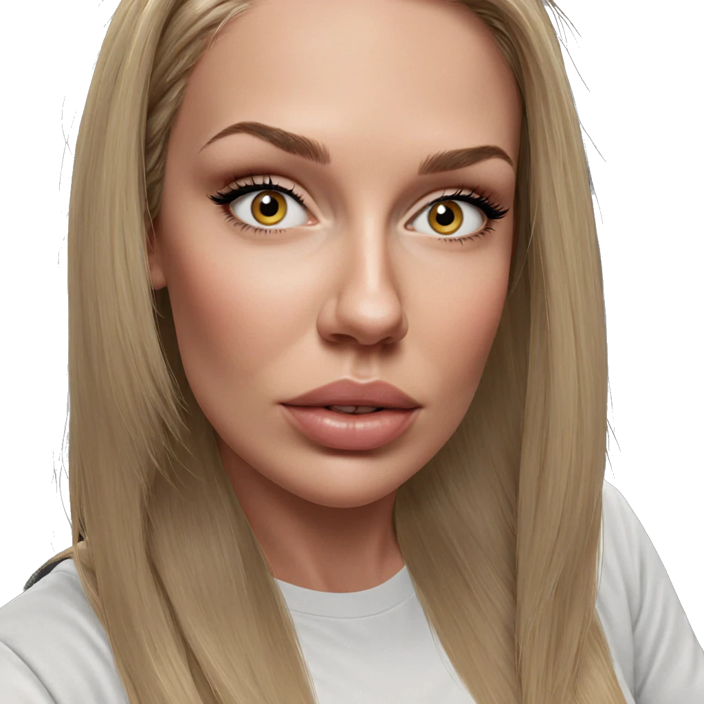 portrait of a blonde girl emoji