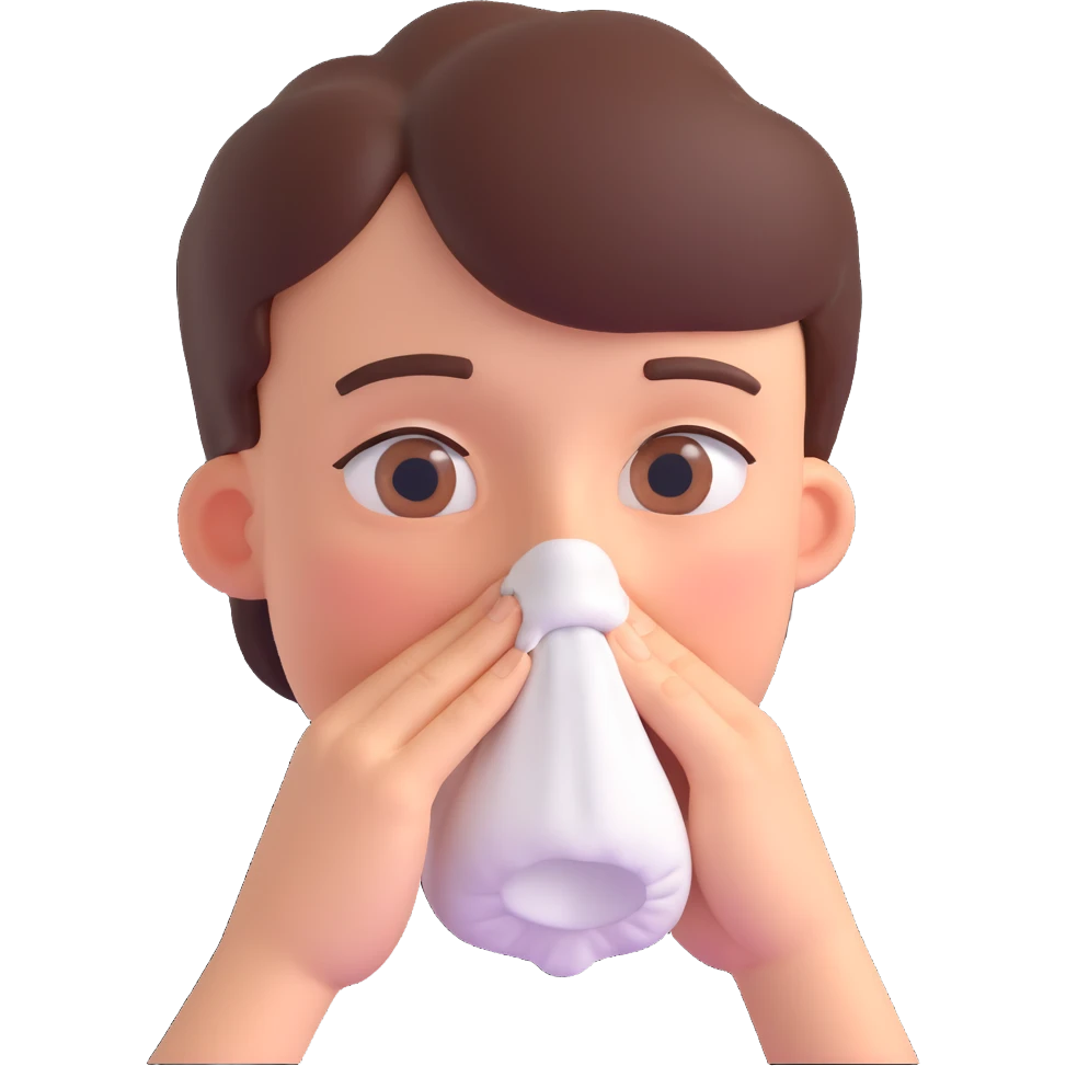 naso raffreddato, fai solo il naso emoji