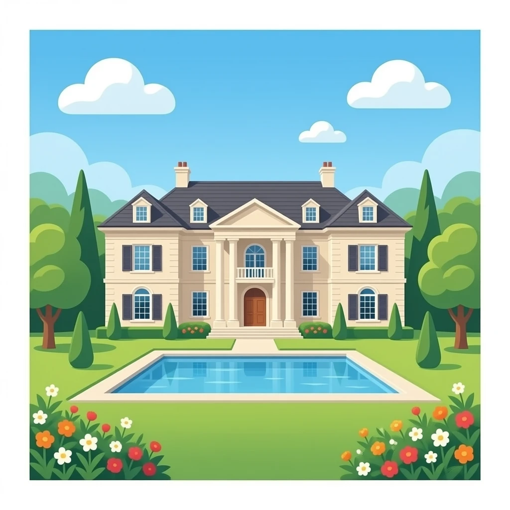 Mega mansion emoji