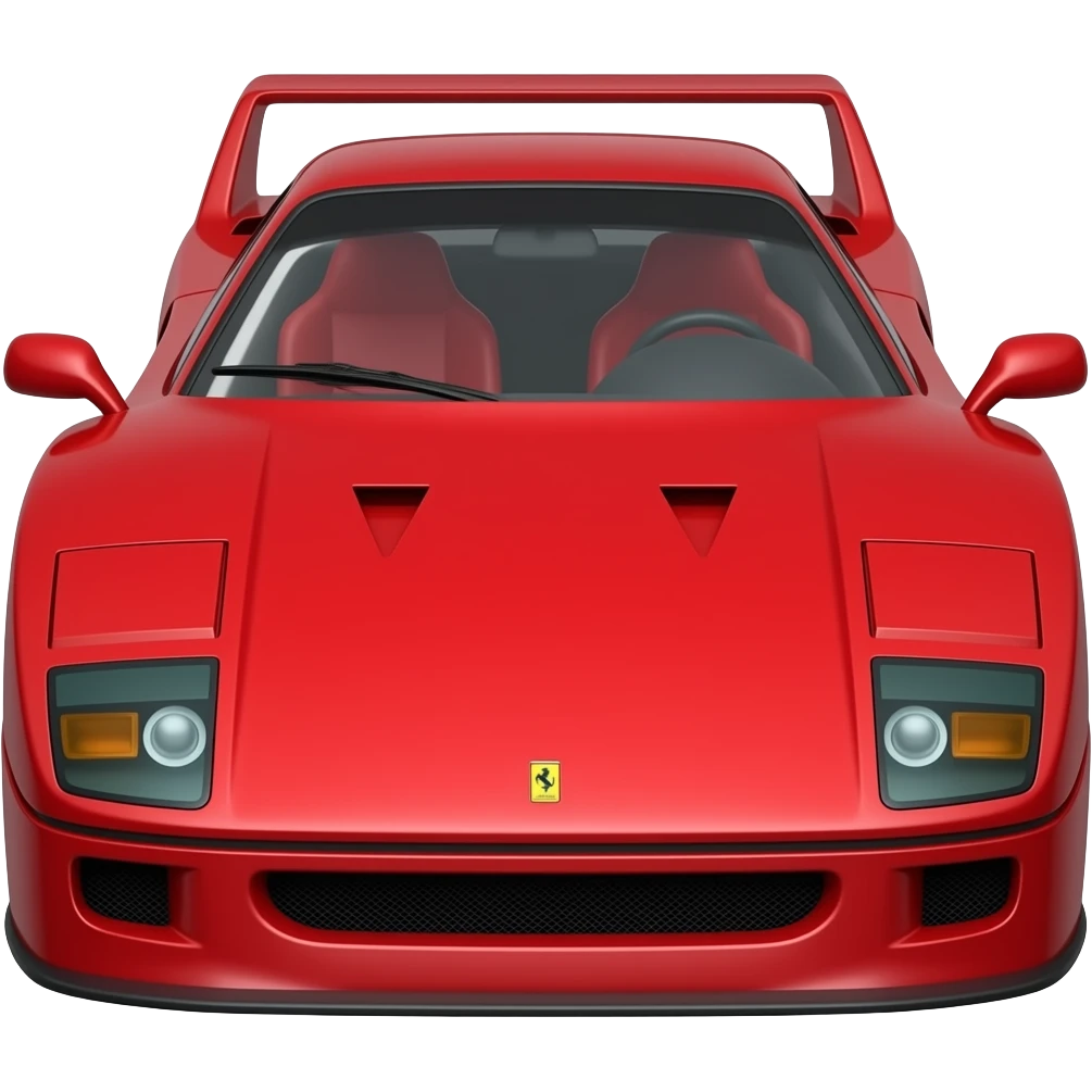 emoji style ferrari f40 red emoji