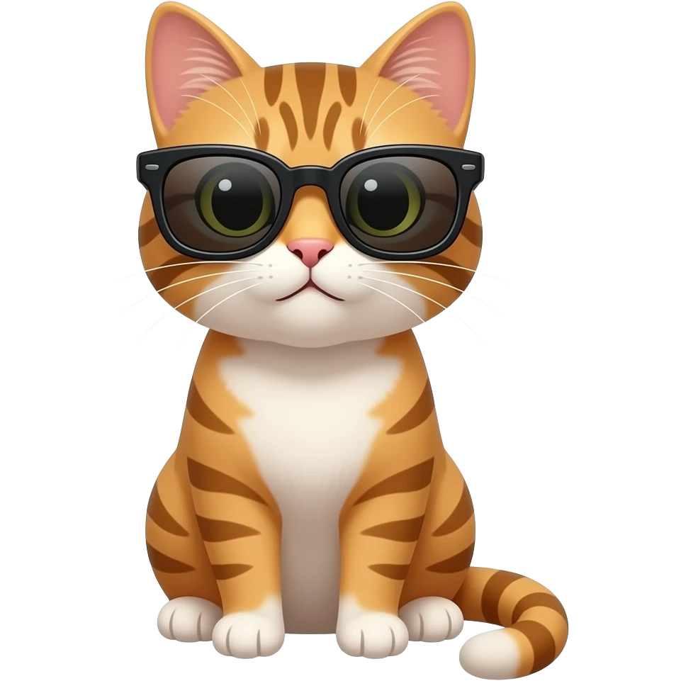 Cat wearing sunglasses emoji