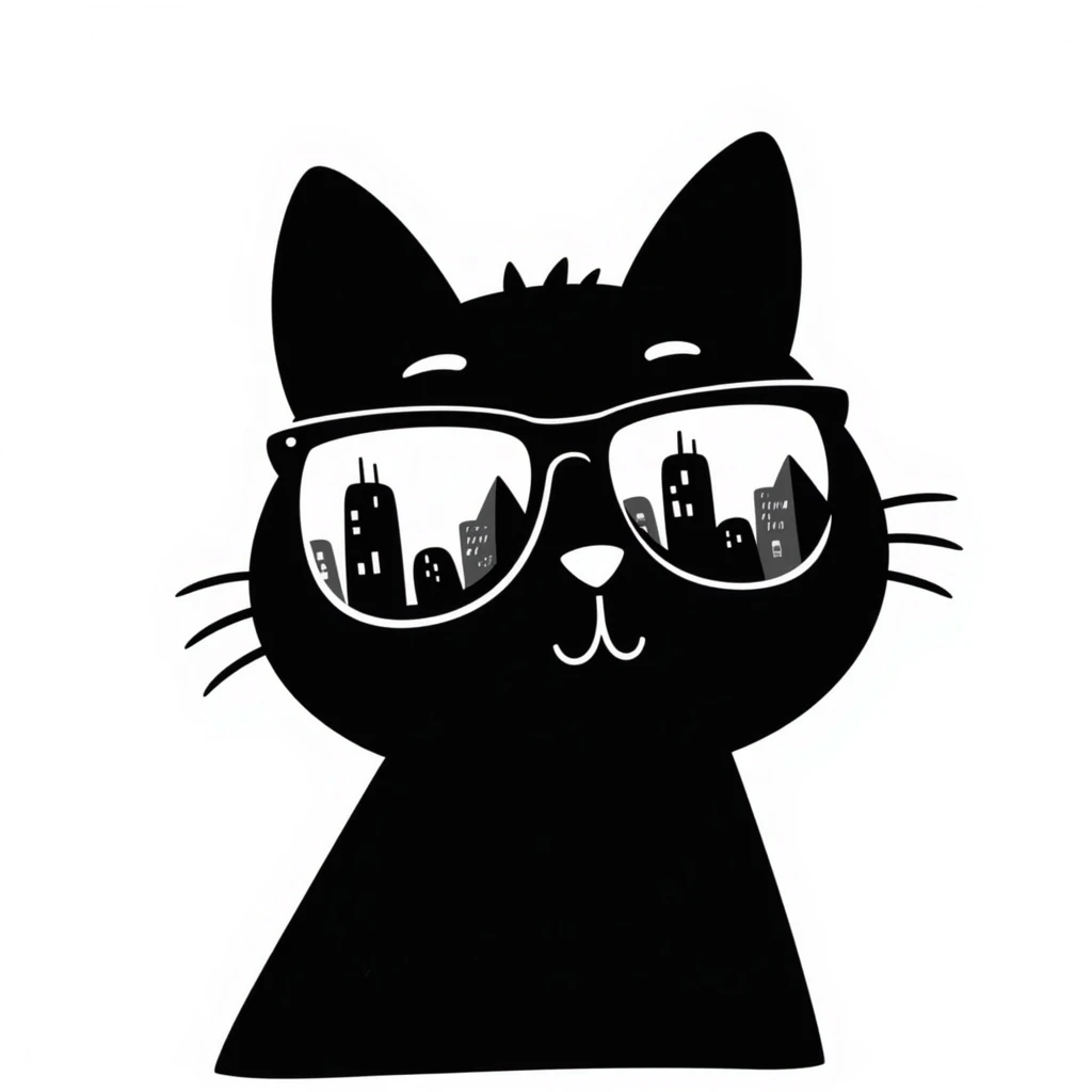 A cat wearing sunglasses emoji