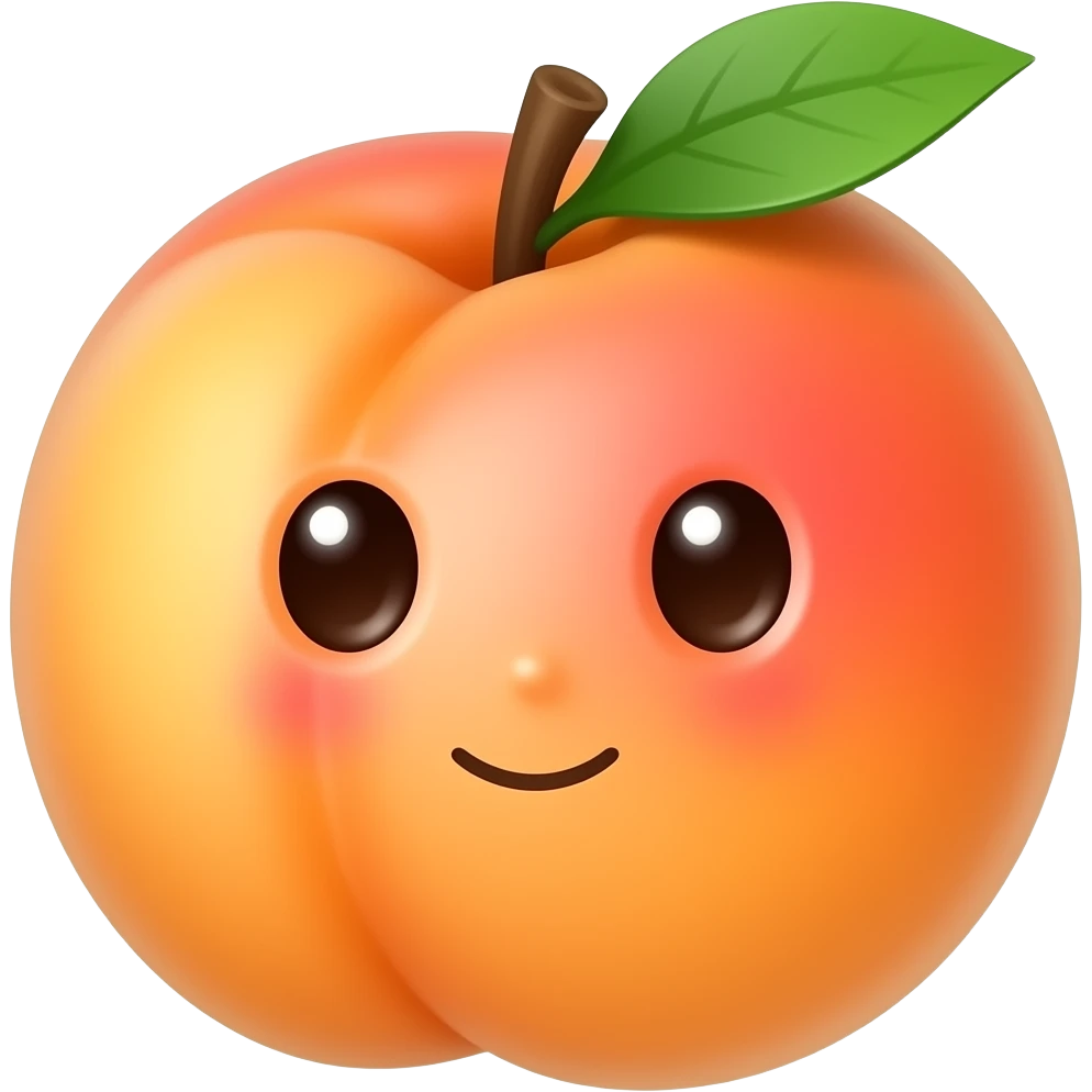 De um pêssego com nutela emoji