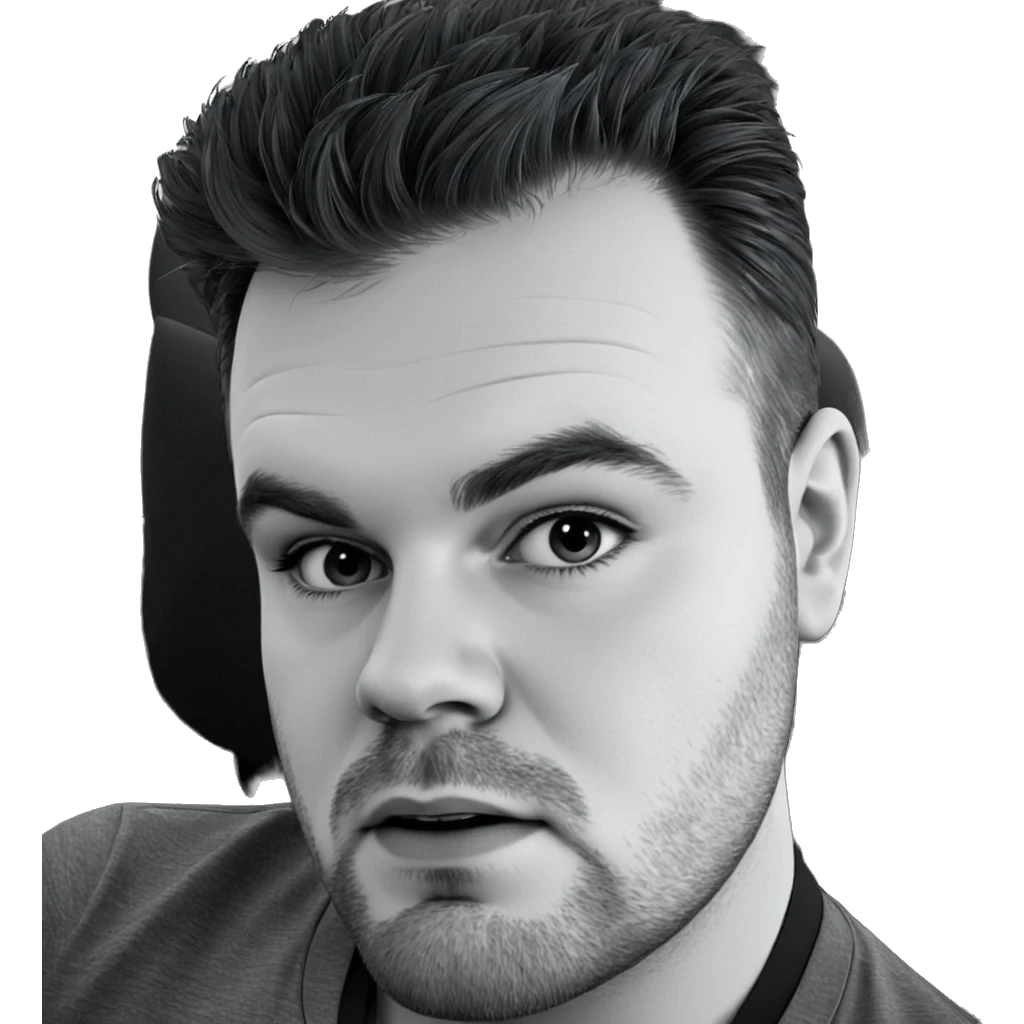 monochrome portrait of a man emoji