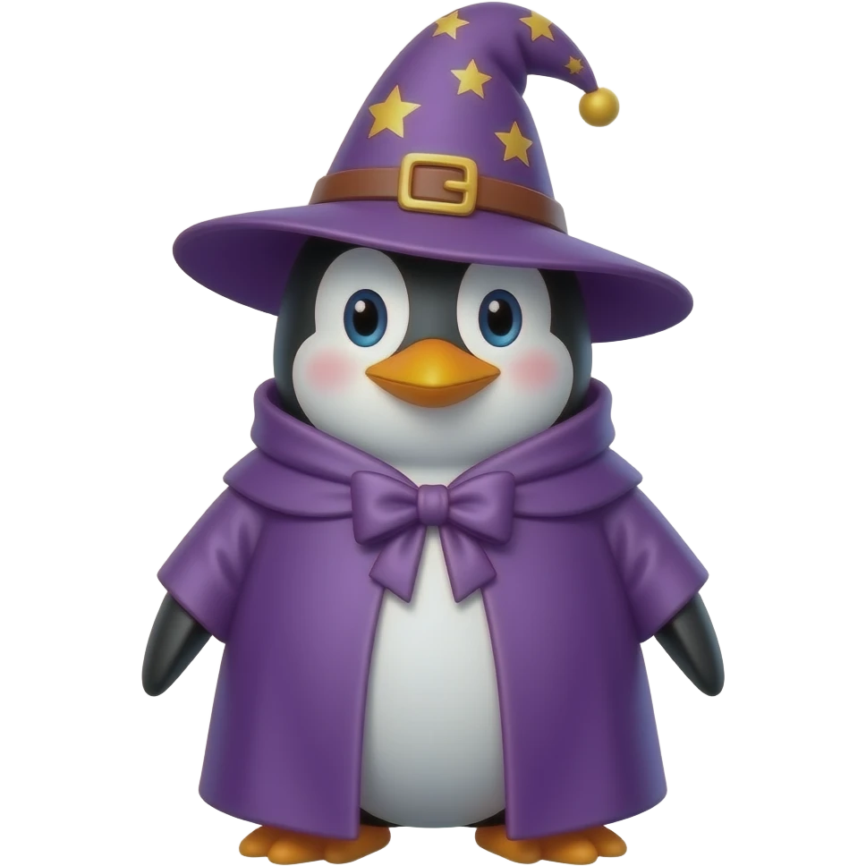 Penguin Wizard emoji