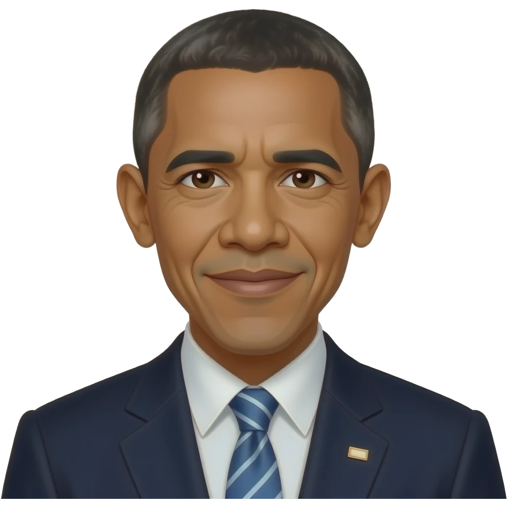 barack obama was famous emoji