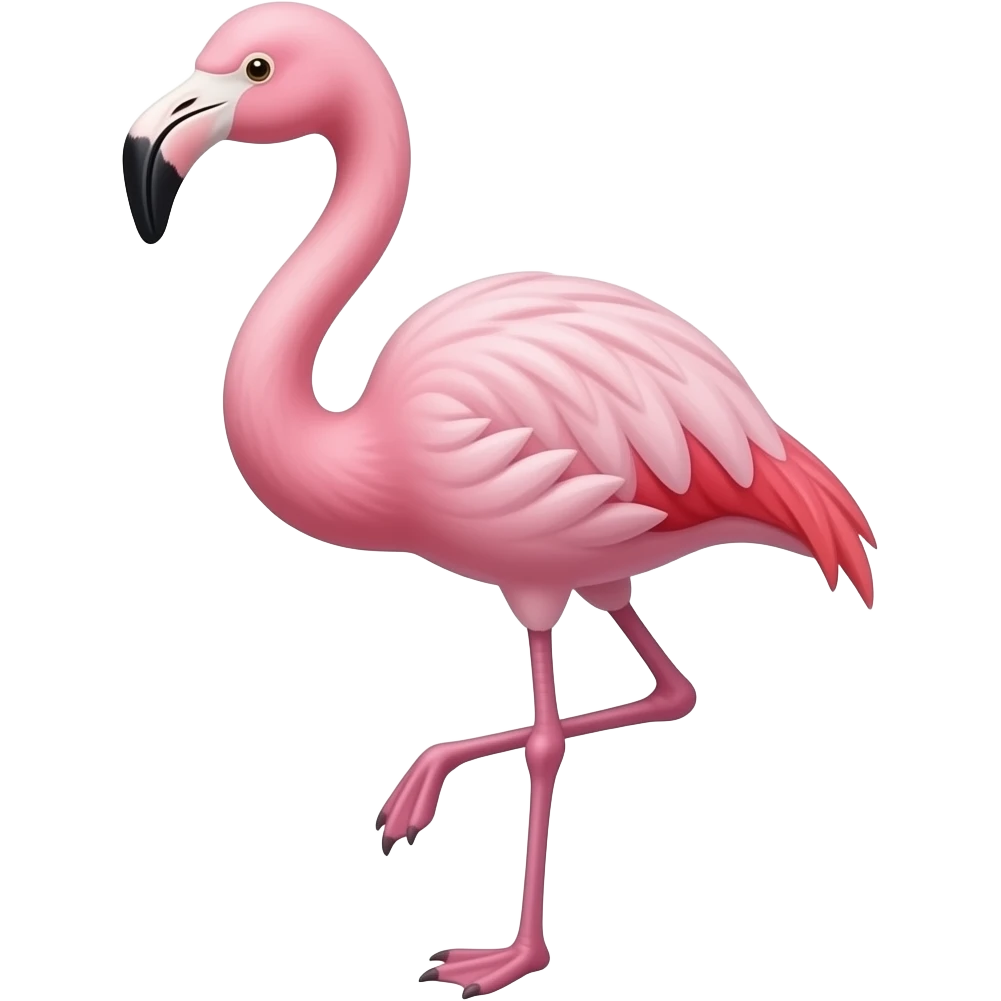 Lesser flamingo emoji