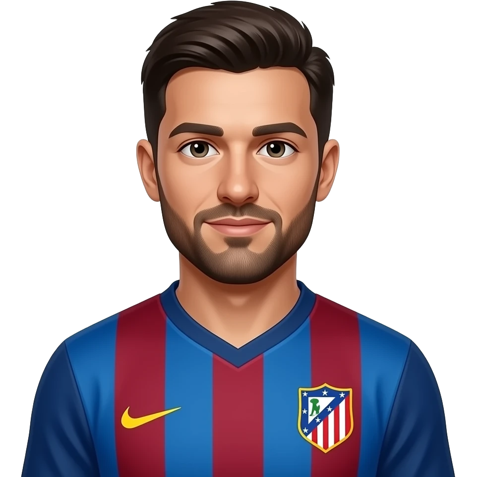 hazme a Jose Luis Torrente con la camiseta del Atleti emoji