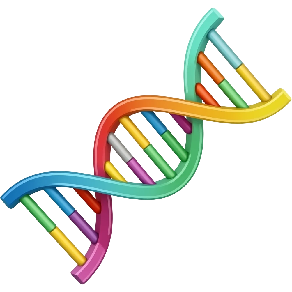 multicolour dna helix emoji