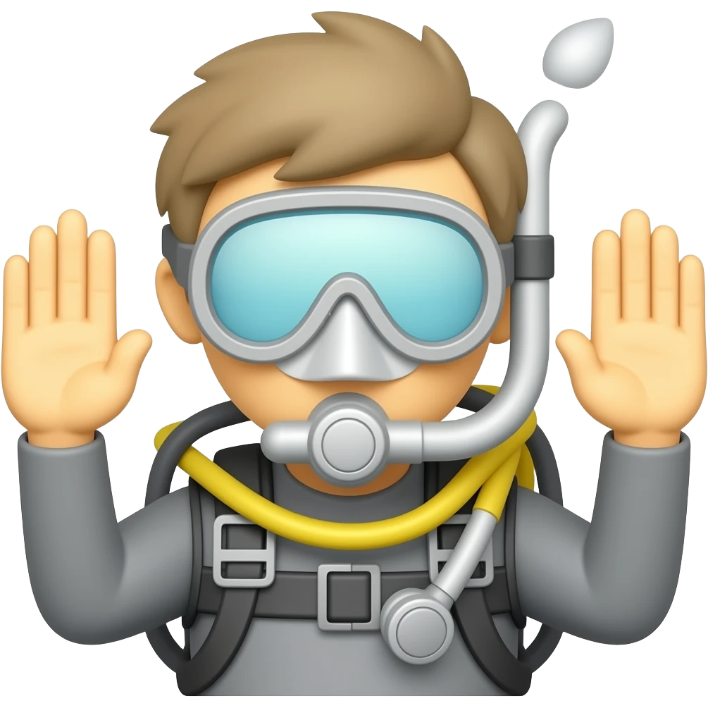 scuba diving hand symbols emoji