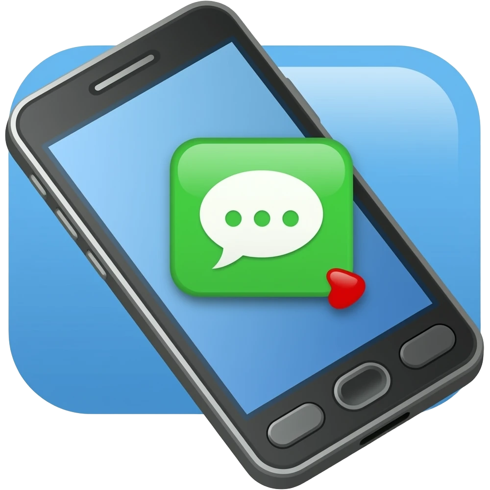 celular,con mensajes emoji