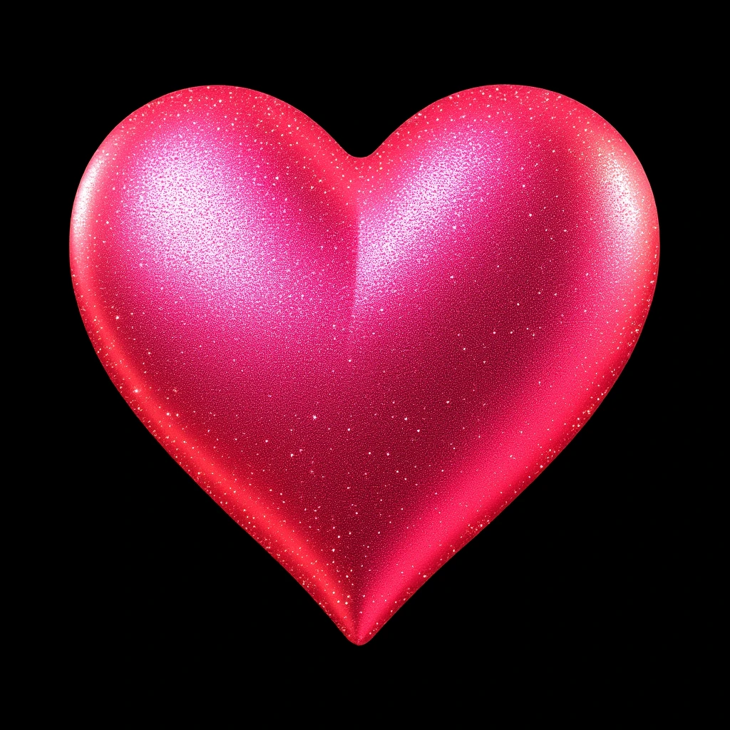 heart with a glitter texture emoji