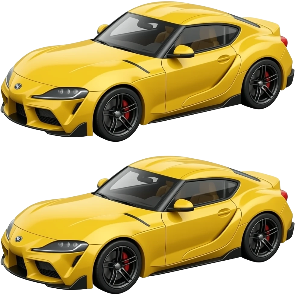 Lego yellow supra mk4 and supra mk5 emoji