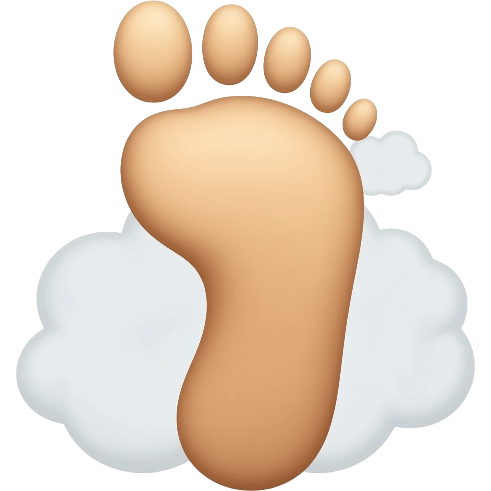 foot trace emoji