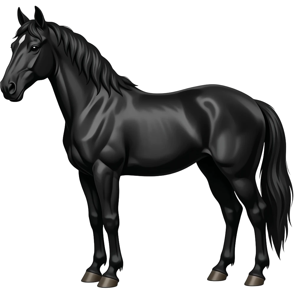 Black horse emoji