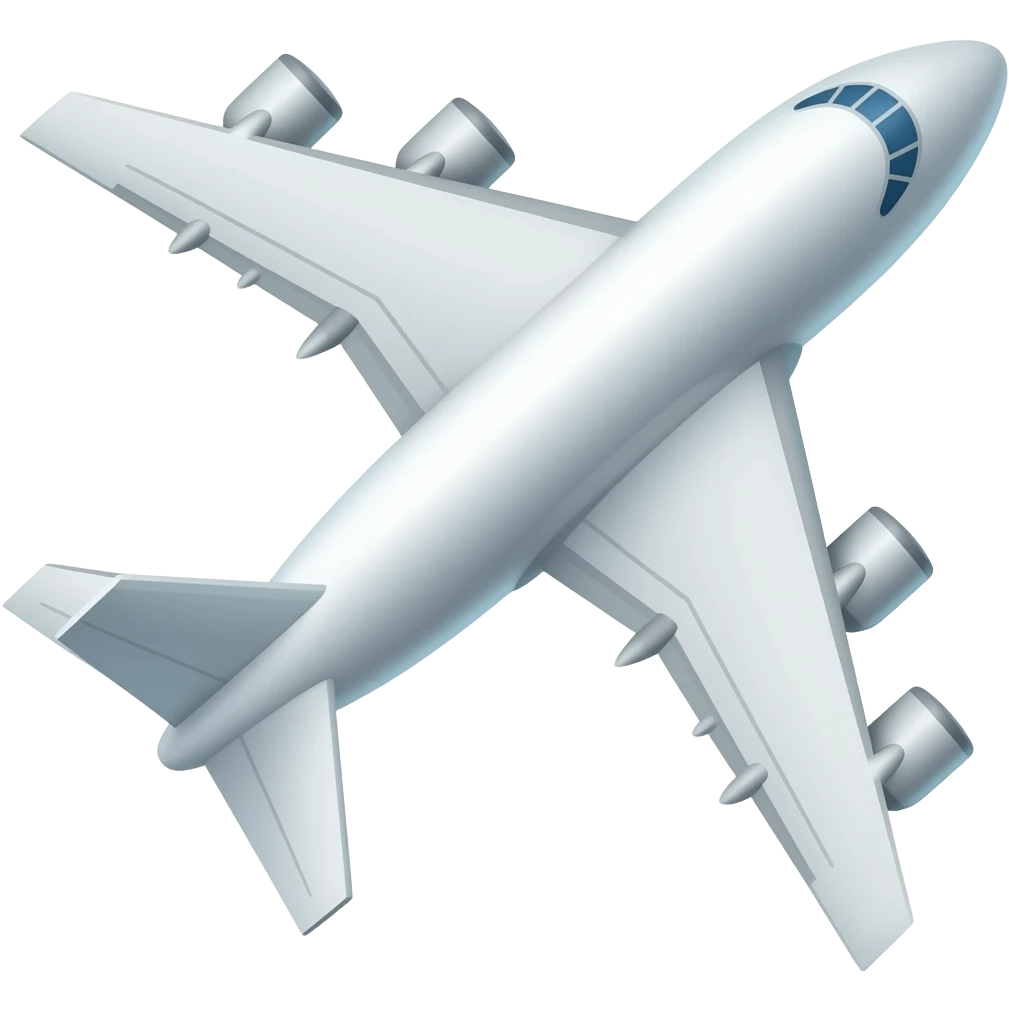 plane faced right up emoji
