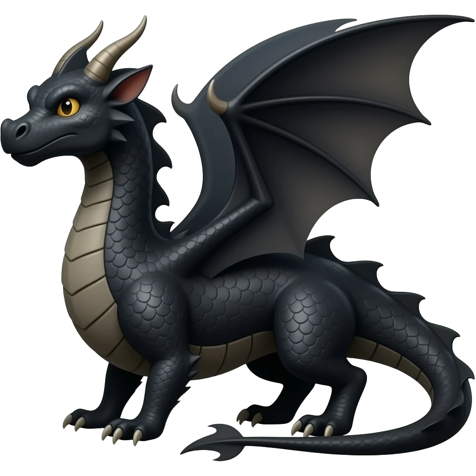 Black dragon emoji