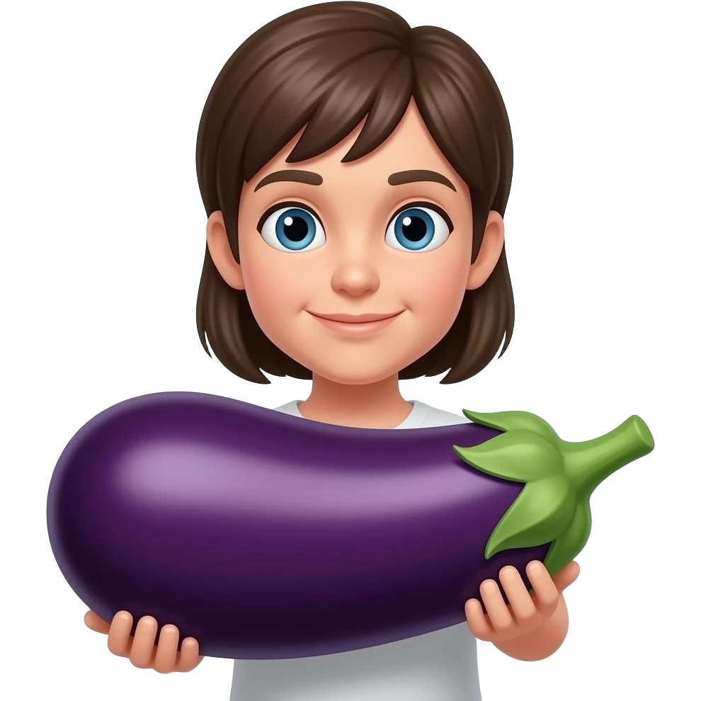 Holding Eggplant emoji