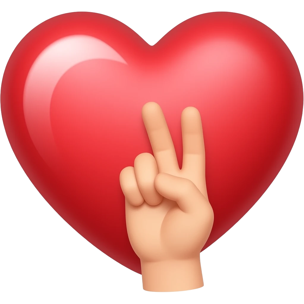 heart hand emoji