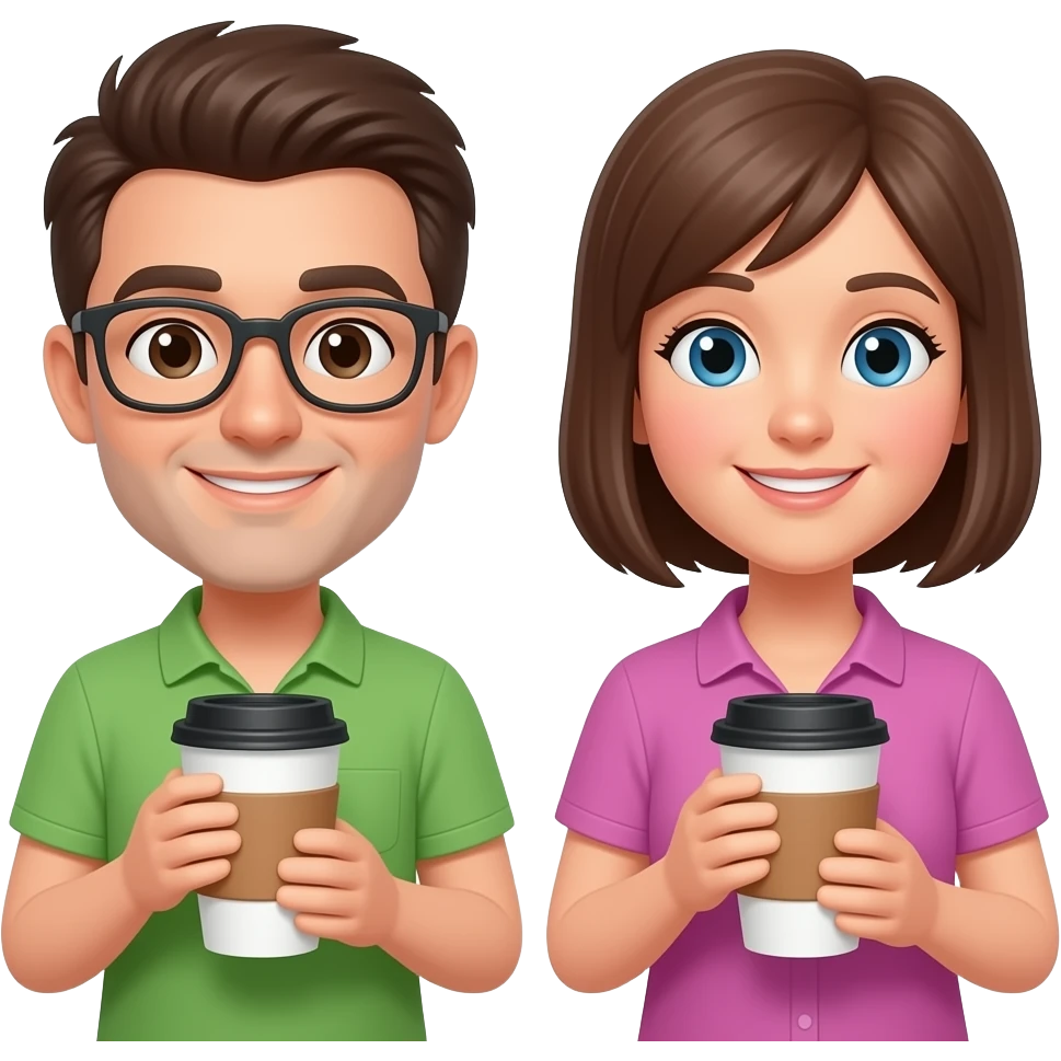 people with coffee emoji
