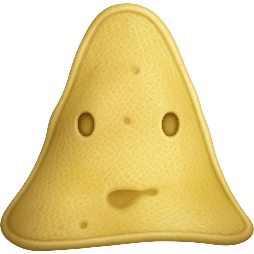 single tortilla chip without a face emoji