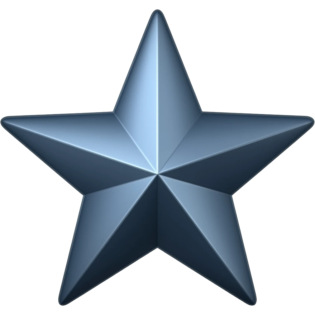 navy blue metalic star emoji
