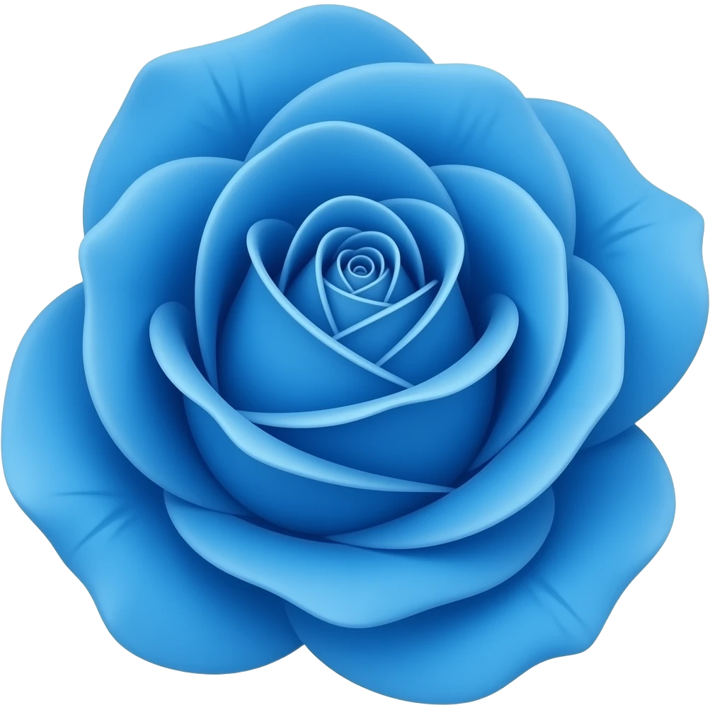Rosa azul emoji