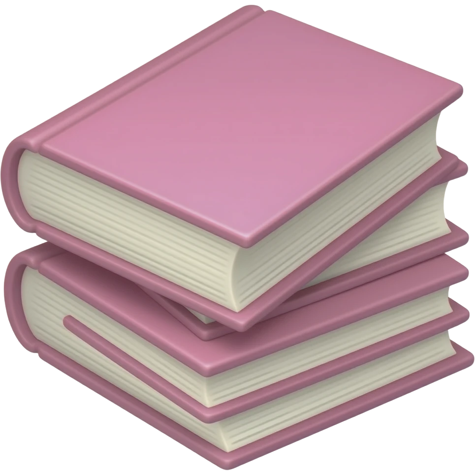 libros rosados emoji