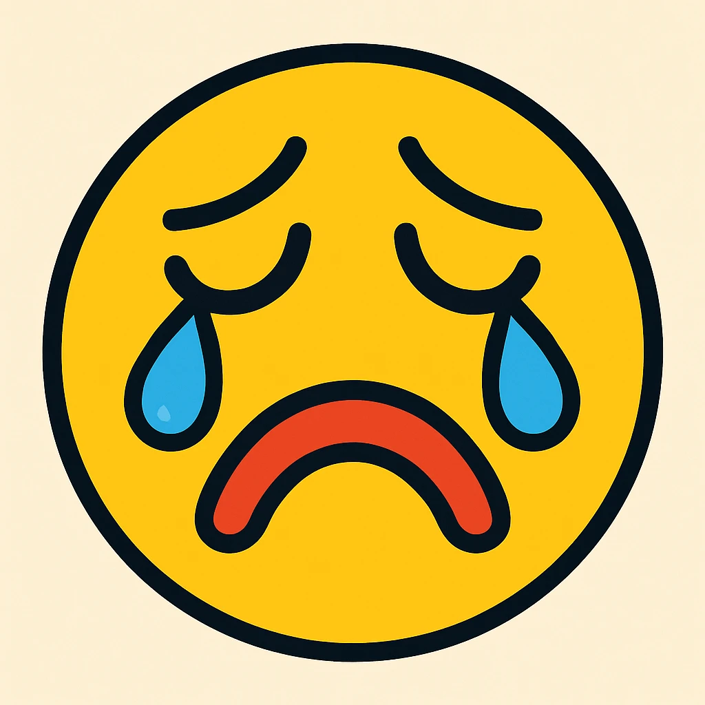 sad face emoji