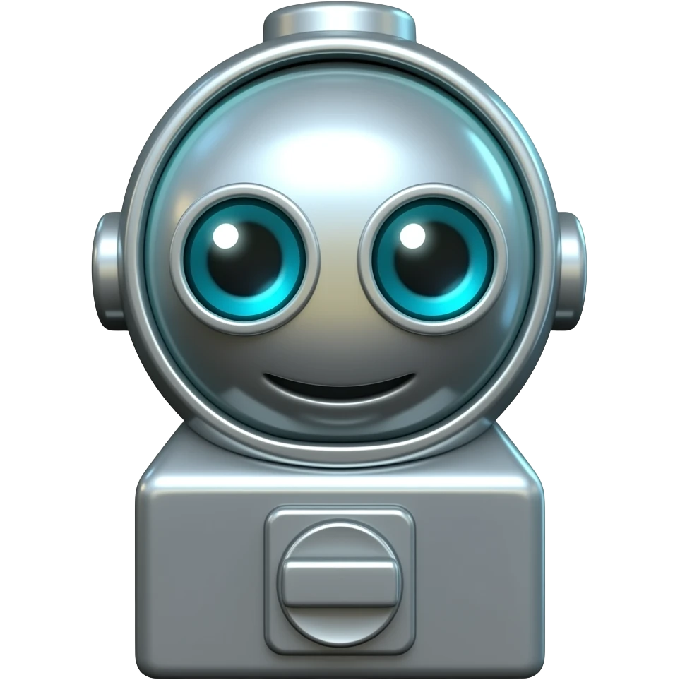 gumball machine that has robot eyes emoji