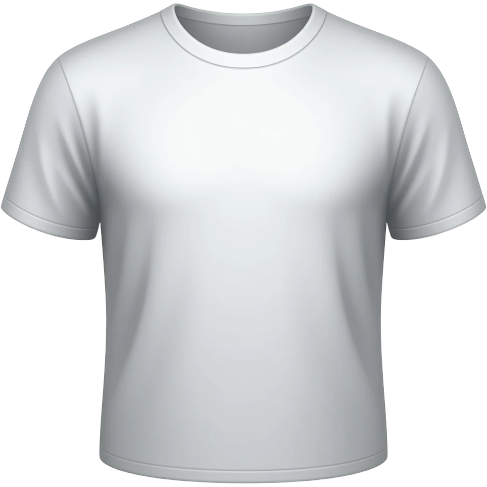 t-shirt emoji, thick black outline, simple cartoon, sticker emoji