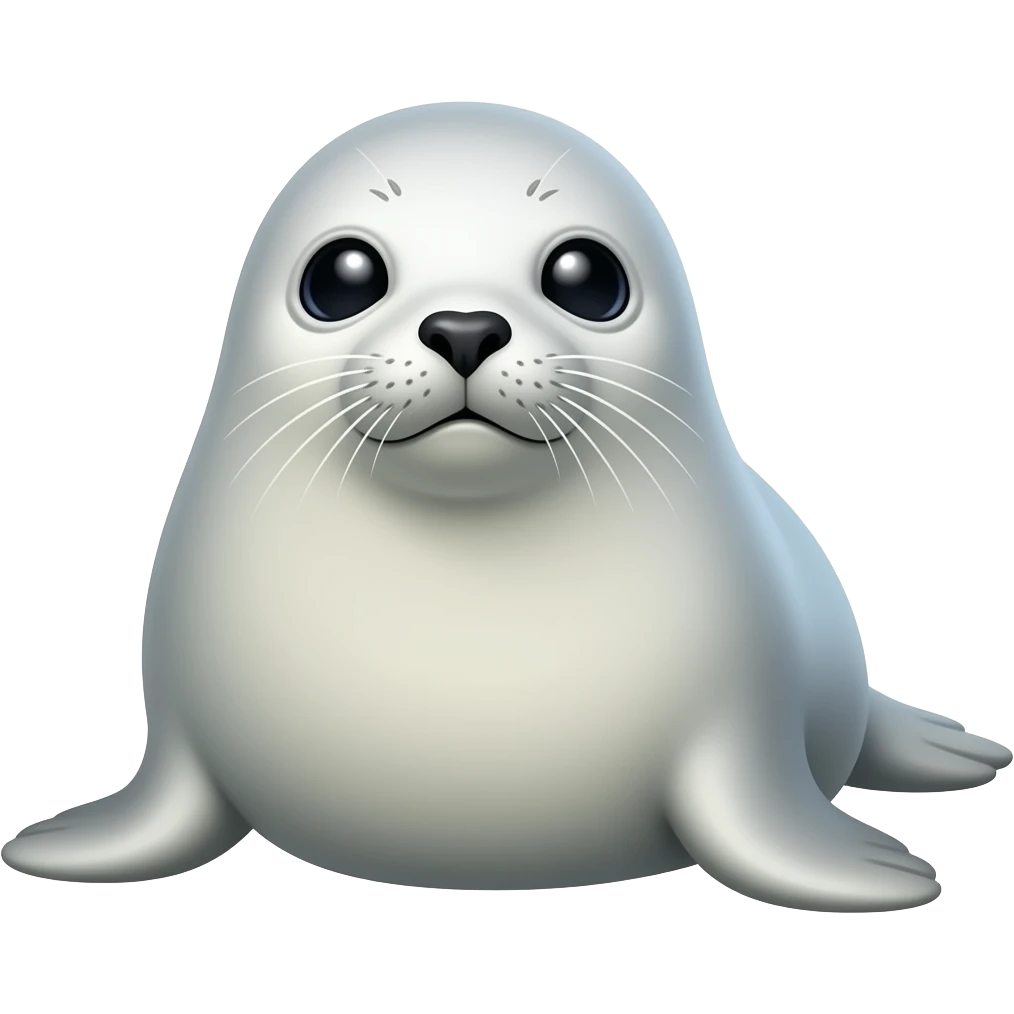 A harp seal emoji