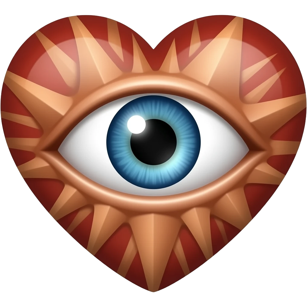 eye of sauron in a heart emoji